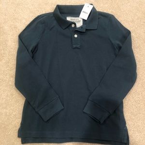 Crewcuts Boys long sleeve polo NWT size 8
